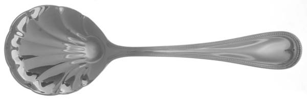 Elegant Bead-Hamilton-English Gentry (Stainless) Solid Shell Casserole Spoon