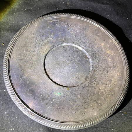 1208 (Silverplate, Hollowware) Silverplate Sandwich Plate