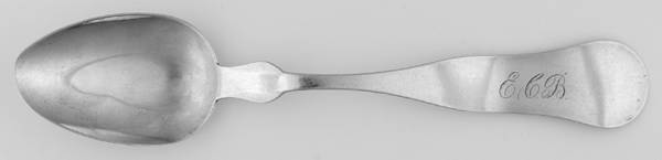 Coin Silver Flatware Tablespoon (Serving Spoon) by Roswell H Bailey