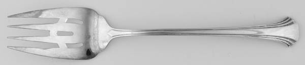 RDS217 (Silverplate) Medium Solid Cold Meat Serving Fork