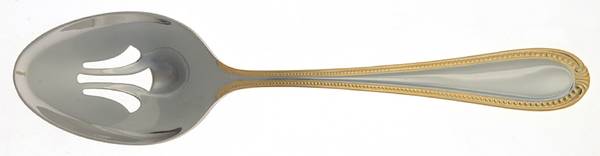 Kendrick Gold (Stainless) Pierced Tablespoon (Serving Spoon)