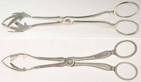 Silverplate Flatware Large Ice Serving Tongs