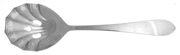 Kent (Silverplate) Pierced Solid Serving Spoon