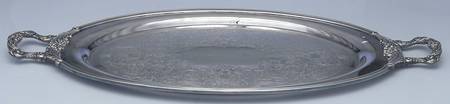RDS218 (Silverplate, Hollowware) Large Silverplate Waiter Tray