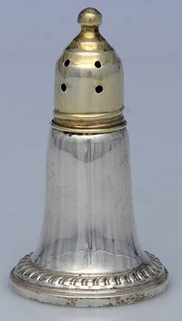 168 (Sterling, Hollowware) Weighted Pepper Shaker