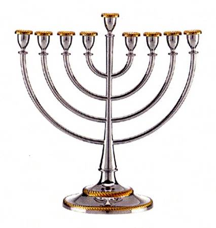 Roseland (Nickelplate, Hollowware) Menorah