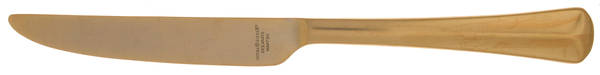 Baguette Matte Gold (Gold Electroplate) New French Solid Knife