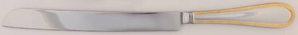 Lyndon Gold (Stainless) Large Solid Piece Cake Knife