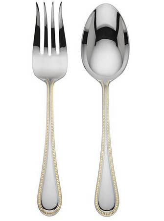 Lyndon Gold (Stainless) (2 Pc) Solid Salad Set