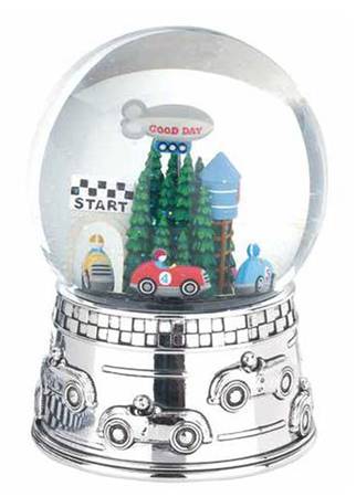 Racecar (Silverplate, Hollowware) Musical Water Globe