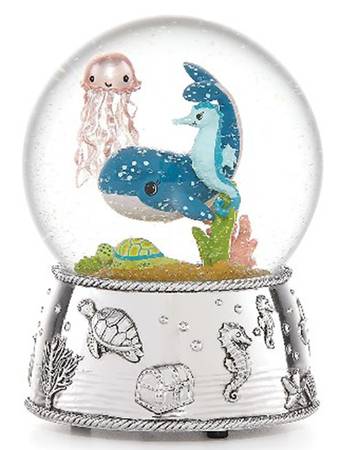 Mystic Sea (Silverplate, Hollowware) Musical Water Globe