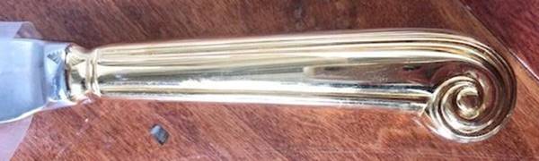 Kimberly Gold (Gold Electroplate) Modern Hollow Knife