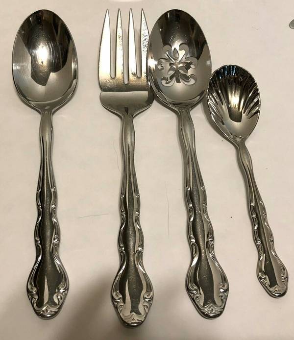 RDS106 (Stainless) Medium Solid Cold Meat Serving Fork