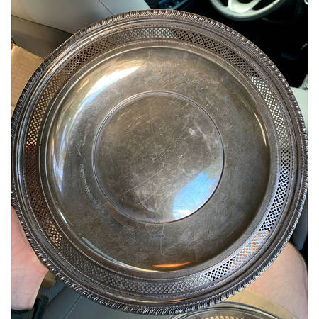 2854 (Sterling, Hollowware) 11" Sandwich Plate