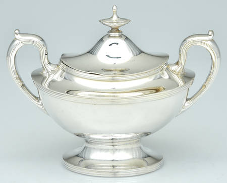 3883 (Silverplate, Hollowware) Sugar Bowl & Lid