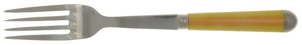 Coutellerie-Yellow Stripes (Stainless) Solid Serving Fork