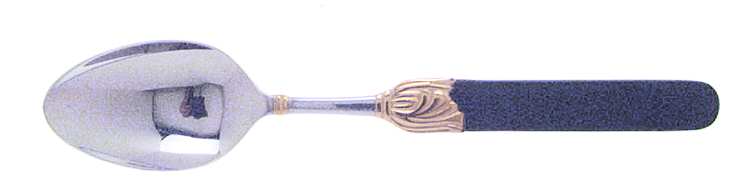 Fontenay Noire (Stainless, Black Handle, Gold) Teaspoon
