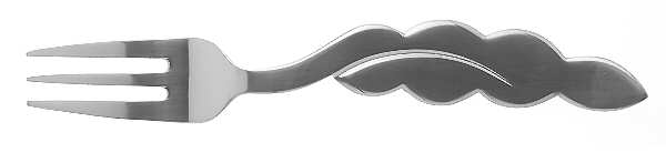 Leaf (Stainless) Solid Serving Fork