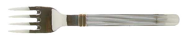 Rigadin Gold (Stainless, Gold Accent) Solid Serving Fork