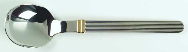 Rigadin Gold (Stainless, Gold Accent) Place/Oval Soup Spoon