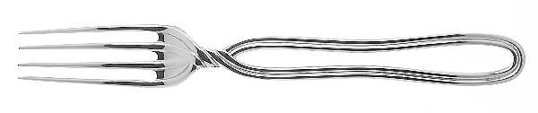 Twist (Stainless) Solid Serving Fork