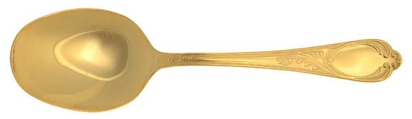 Wien (Gold Electroplate) Solid Smooth Casserole Spoon