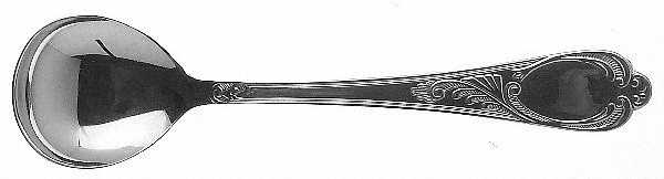 Wien (Gold Electroplate) Round Bowl Soup Spoon (Gumbo)
