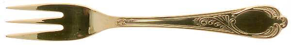 Wien (Gold Electroplate) Individual Salad Fork