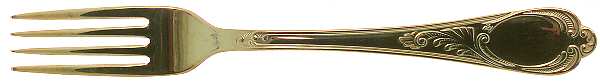 Wien (Gold Electroplate) Fork