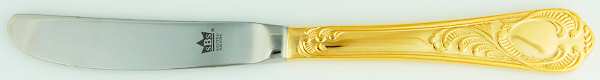 Wien (Gold Electroplate) Modern Solid Knife