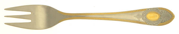 Toskana (Stainless, Gold Accent) Individual Salad Fork