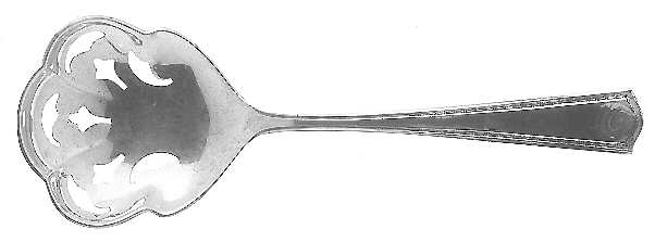 Arcadia (Sterling) Solid Bon Bon Spoon with Pierced Bowl