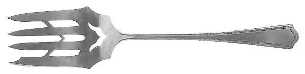 Arcadia (Sterling) Small Solid Cold Meat Serving Fork