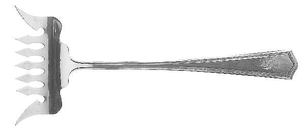 Arcadia (Sterling) Large Solid Tined Sardine Serving Fork