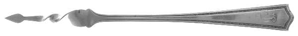 Arcadia (Sterling) 1 Tine Twist Pick Butter Pick