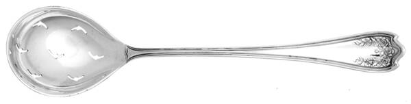 Blossom (Sterling) Pierced Bowl Short Handle Olive Spoon