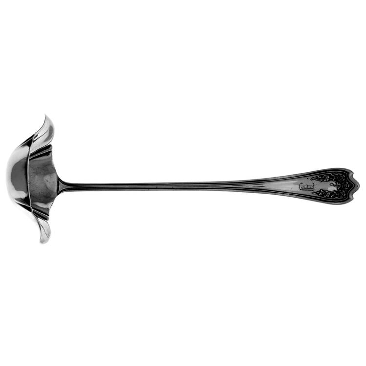 Blossom (Sterling) 2 Spout Gravy Ladle-Solid Piece