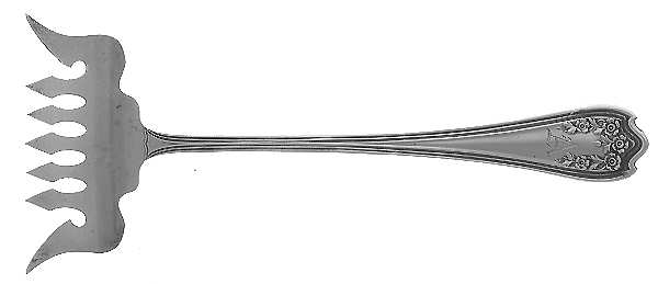 Blossom (Sterling) Large Solid Tined Sardine Serving Fork
