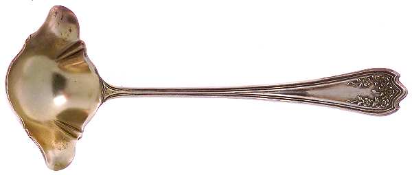Blossom (Sterling) 2 Spout Gravy Ladle-Solid Piece