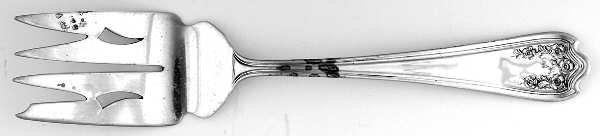 Blossom (Sterling) Small Solid Cold Meat Serving Fork