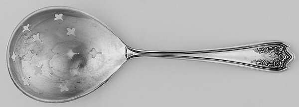 Blossom (Sterling) Pierced Nut Serving Spoon