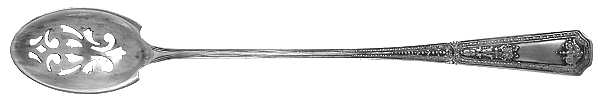 Carpathia (Sterling, 1900) Pierced Bowl Long Handle Olive Spoon