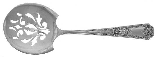 Carpathia (Sterling, 1900) Small Pierced Nut Serving Spoon