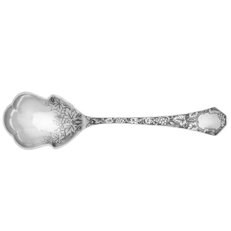 Grape (Sterling, 1905) Bright Cut Bowl Sugar Spoon