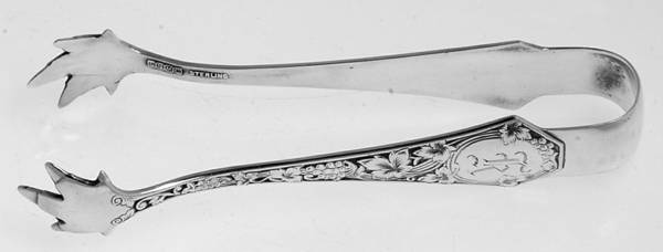 Grape (Sterling, 1905) Monogram Bon Bon Tongs