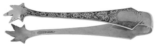 Grape (Sterling, 1905) Large Sugar Tongs