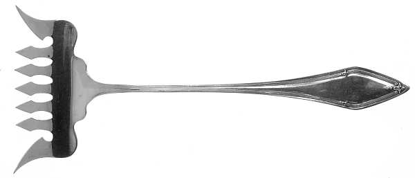 Hendrick Hudson (Sterling, 1912) Large Solid Tined Sardine Serving Fork