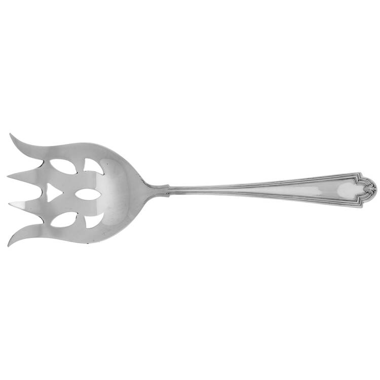 Hermitage (Sterling, 1910) Large Solid Fish Serving Fork