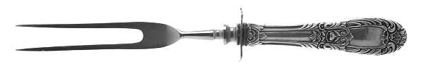Lady Fairfield (Sterling, 1930) Small Steak Carving Fork with Stainless Prongs