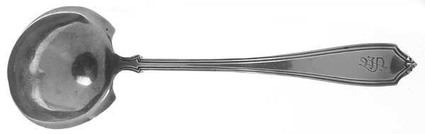 La Tosca (Sterling, 1900) Monogramed Solid Piece Cream Ladle